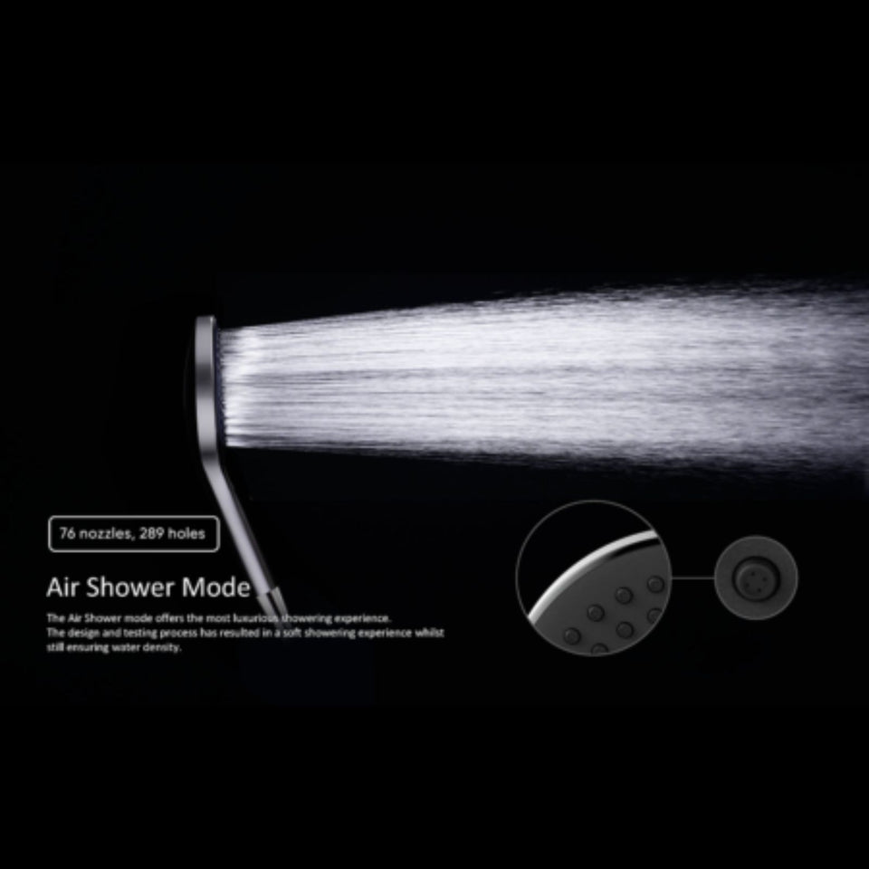 Nero Mecca Twin Shower with Air Shower II Gunmetal