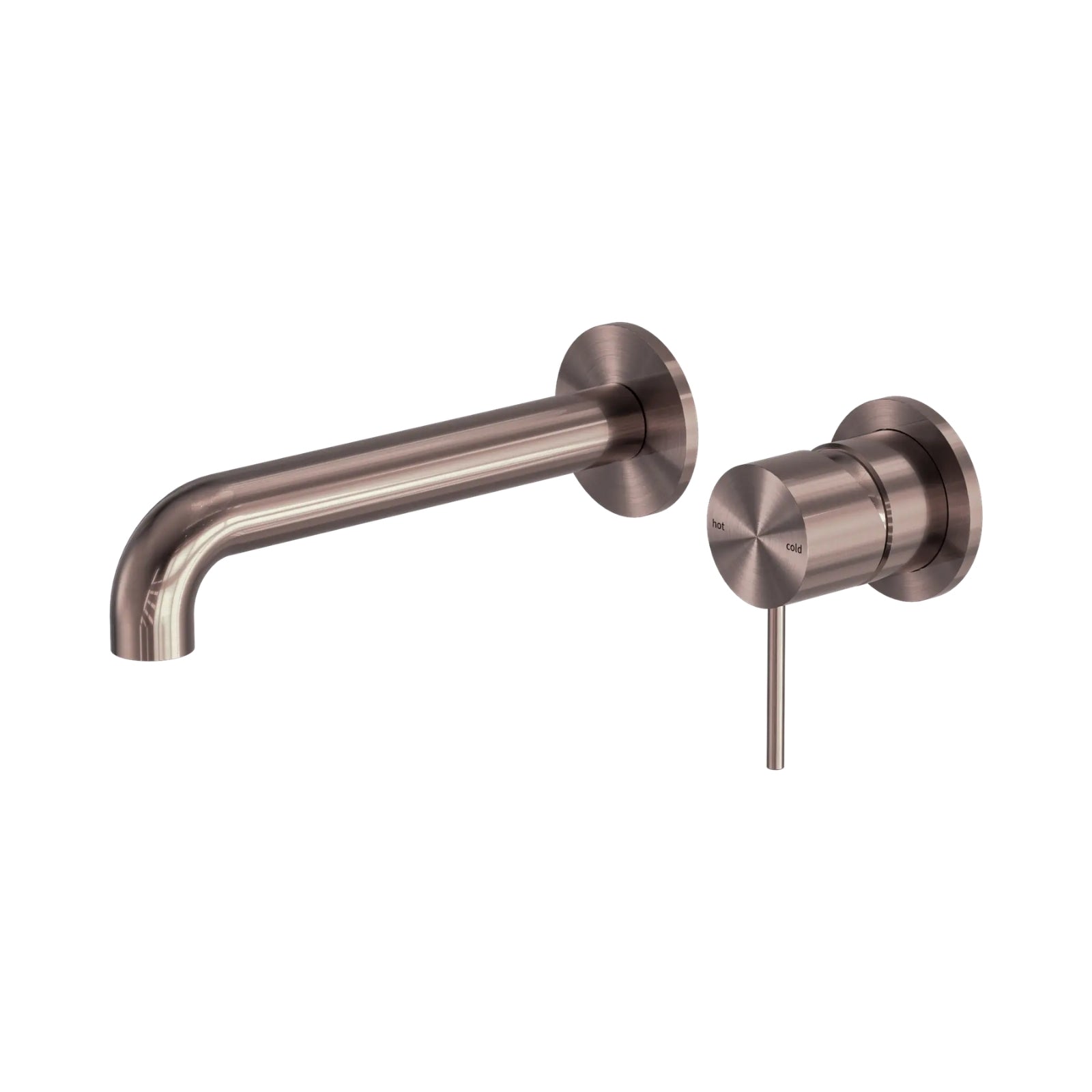 Nero Mecca Wall Basin/Bath Mixer Separate Back Plate 230mm Brushed Bronze NR221910C230BZ_KIT - The Blue Space