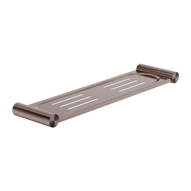 Nero New Mecca Metal Shower Shelf Brushed Bronze NR2387ABZ - The Blue Space