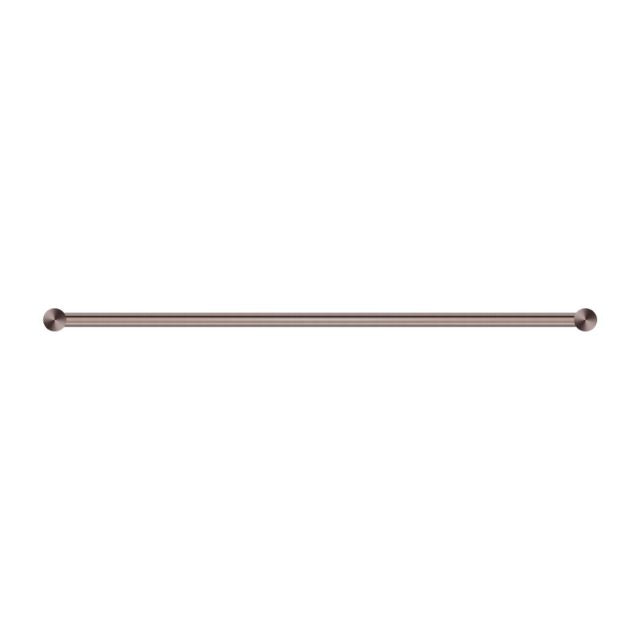 Front Nero New Mecca Single Towel Rail 600mm Brushed Bronze NR2324BZ - The Blue Space