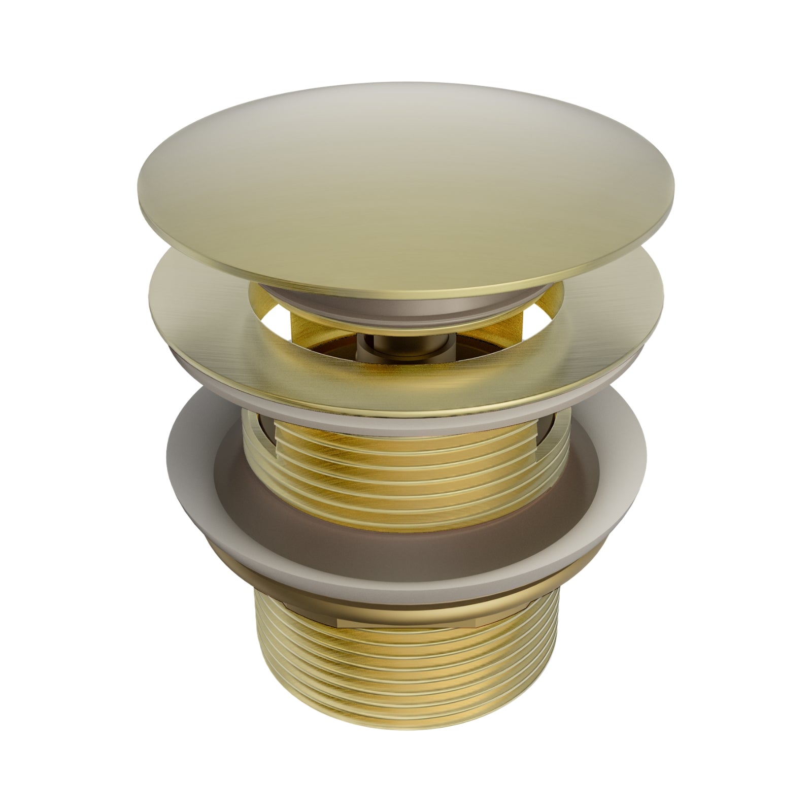 Nero Pop Up Bath Waste 40mm With Overflow Brushed Gold NRA710BG - The Blue Space