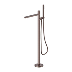 Nero Pure SS316L Freestanding Bath Mixer Brushed Bronze NR172203A02BZ - The Blue Space