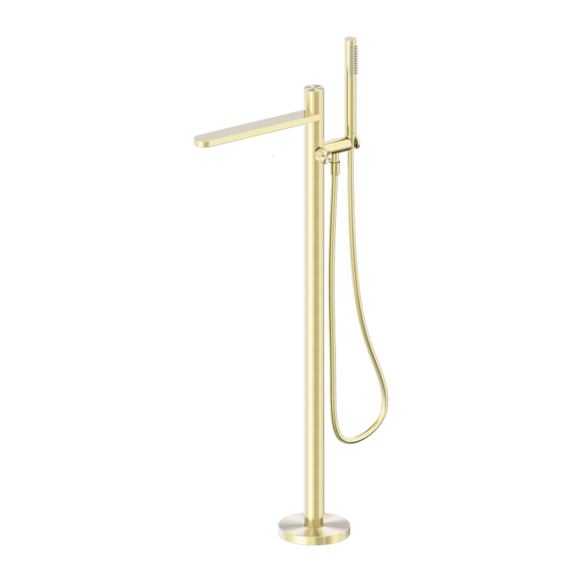 Nero Pure SS316L Freestanding Bath Mixer Brushed Gold NR172203A02BG - The Blue Space
