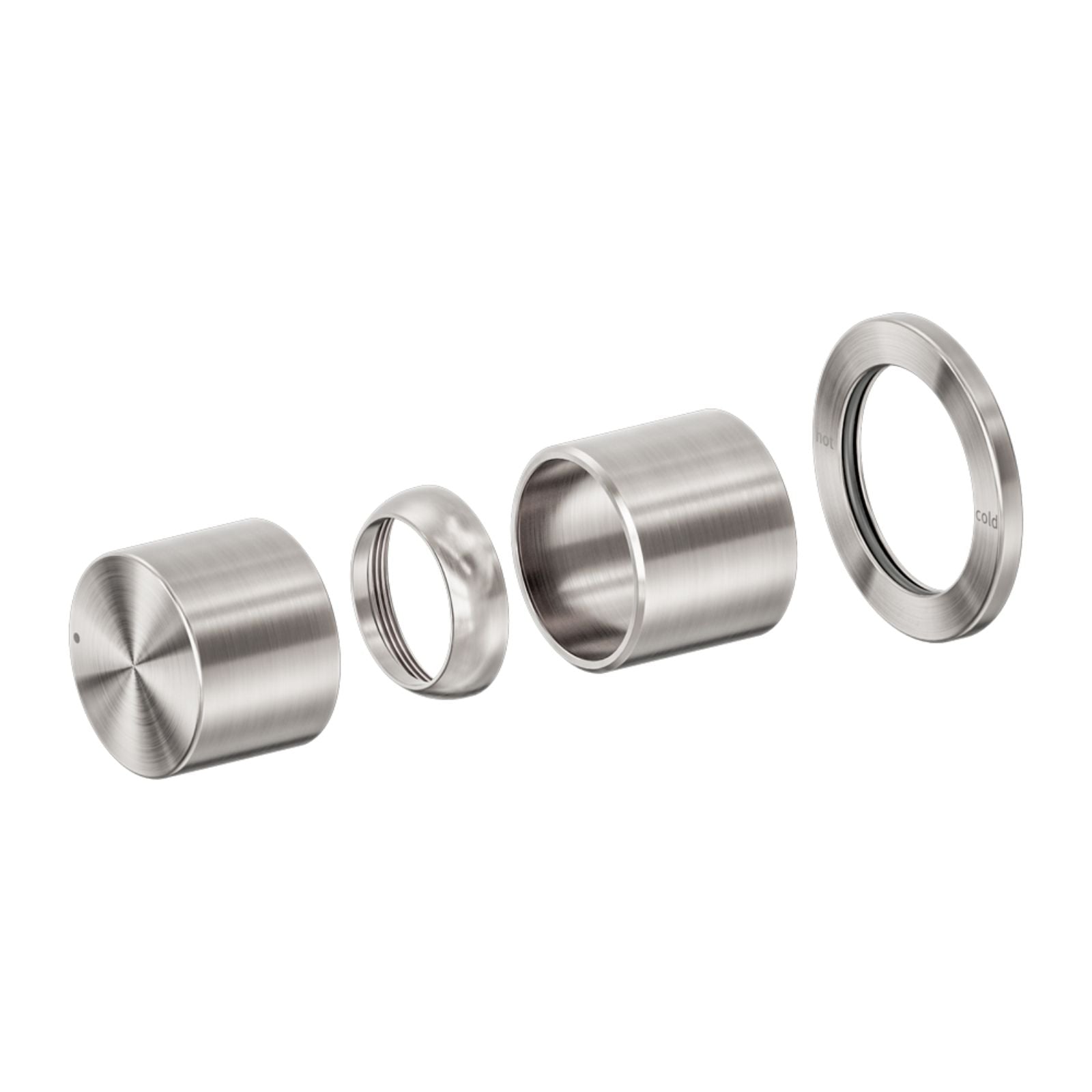 Nero Pure SS316L Shower Mixer Trim Kits Only Brushed Nickel NR172211TBN - The Blue Space