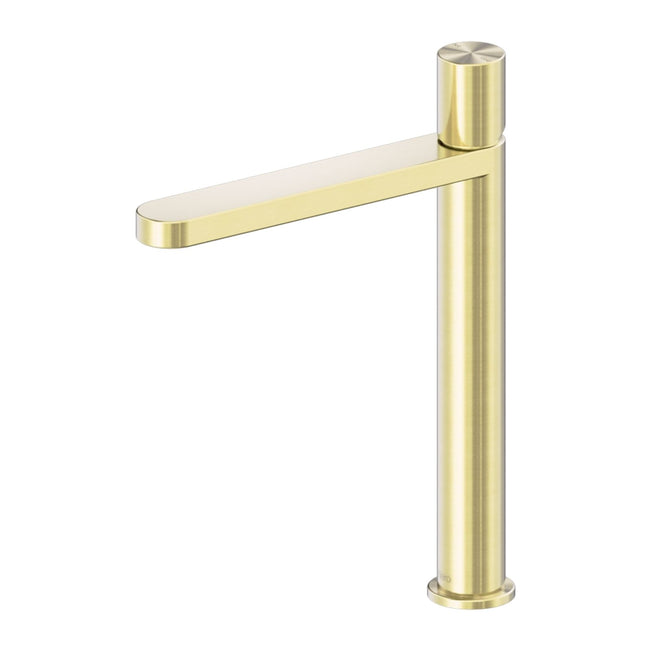 Nero Pure SS316L Tall Basin Mixer Brushed Gold NR172201ABG - The Blue Space