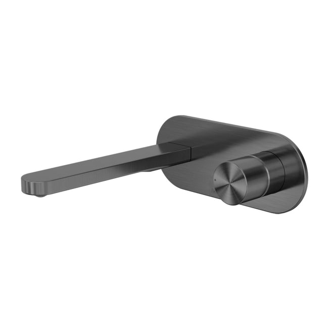 Nero Pure SS316L Wall Basin/Bath Mixer Whole Set Graphite NR172210AGR - The Blue Space