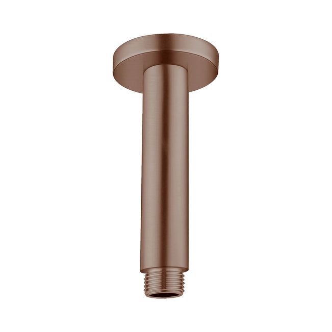 Nero Round Ceiling Arm 150mm Length Brushed Bronze NR503150BZ - The Blue Space