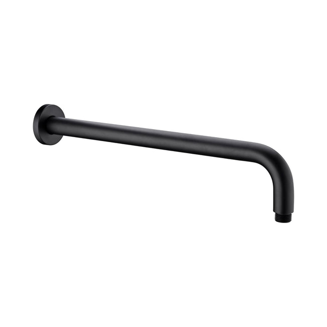 Nero Round Shower Arm 500mm Length Matte Black NR502LMB - The Blue Space
