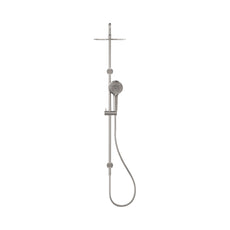 Front Nero Round Twin Shower Brushed Nickel NR250805DBN - The Blue Space