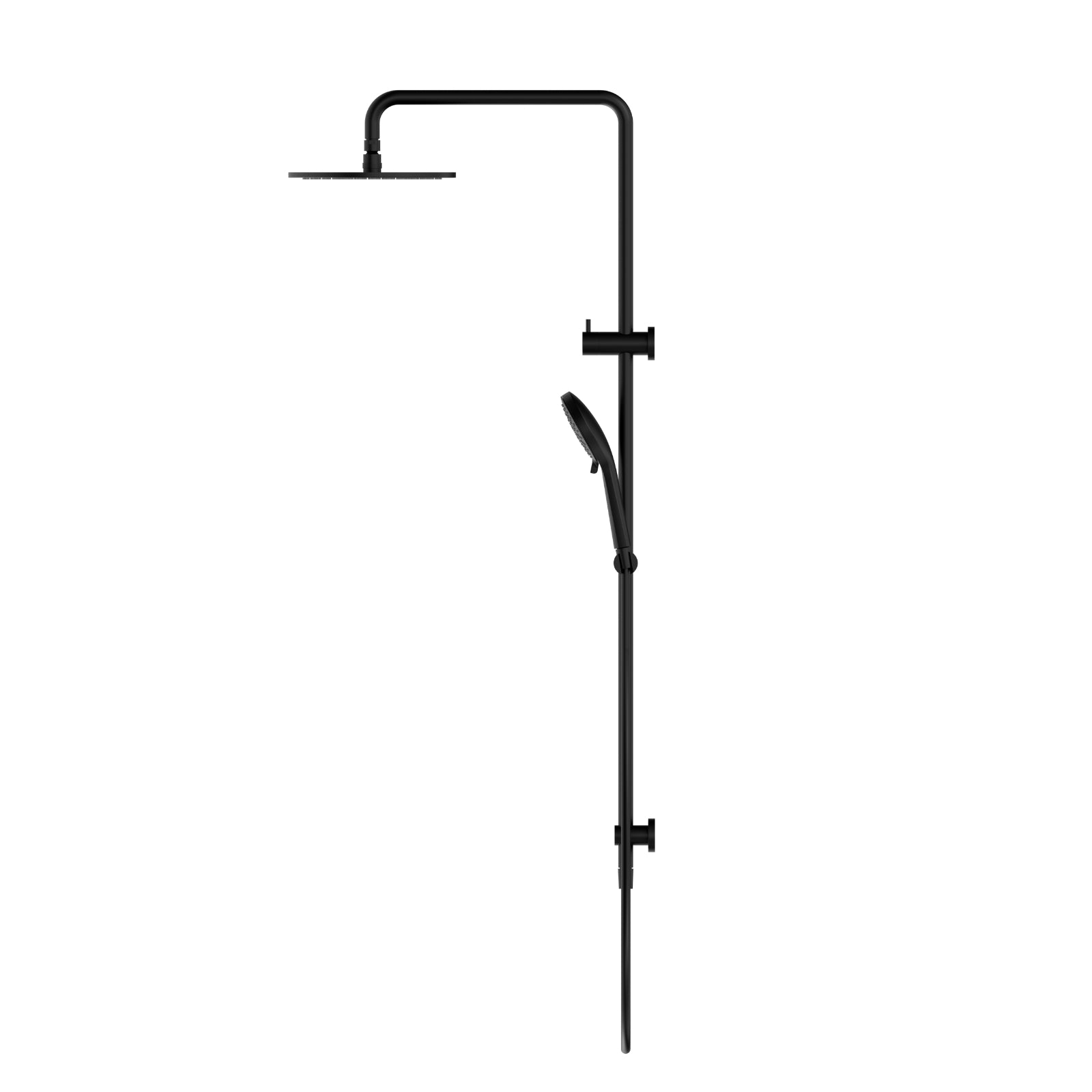 Side Nero Round Twin Shower With Air Shower I Matte Black NR250805D01MB - The Blue Space