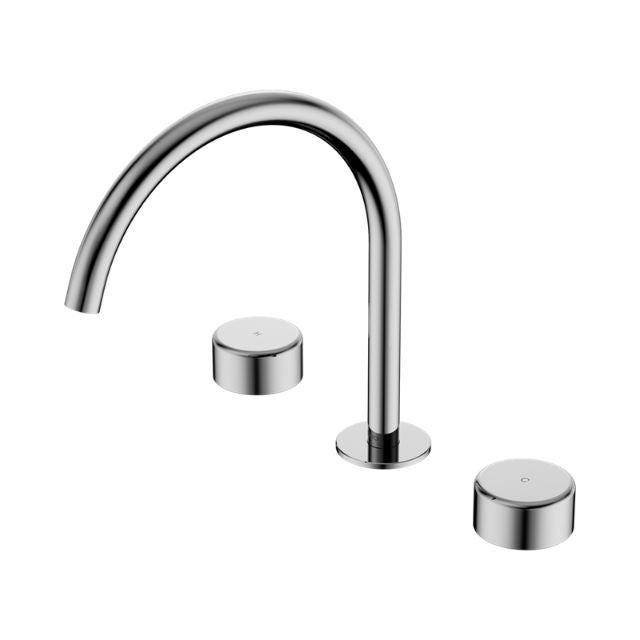 Nero Serenity Bath/Kitchen Set Arc Spout With Metal Handle Chrome