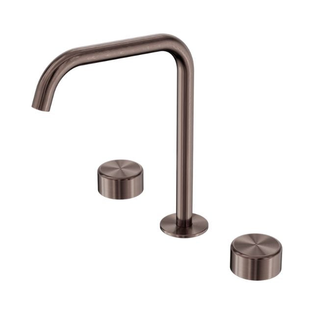Nero Serenity Bath/Kitchen Set Edge Spout With Metal Handle Brushed Bronze 24D034BZ - The Blue Space