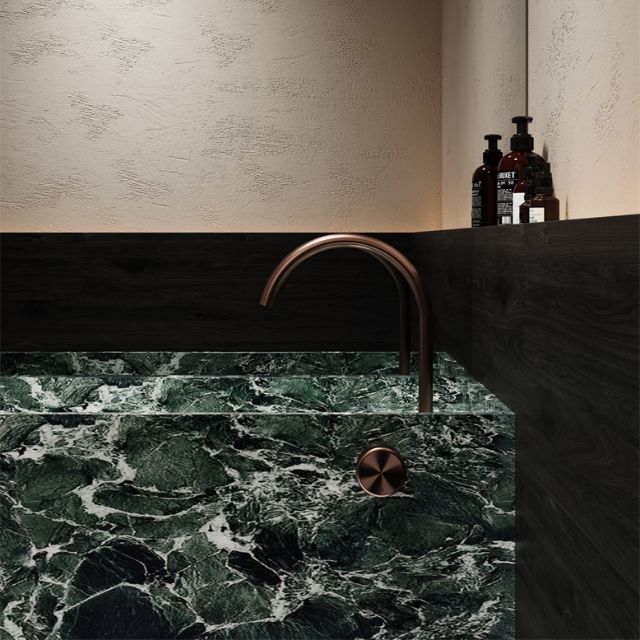 Lifestyle 1 Nero Serenity Progressive Bath/Kitchen Mixer Arc Spout With Metal Handle Brushed Bronze 24E042BZ - The Blue Space