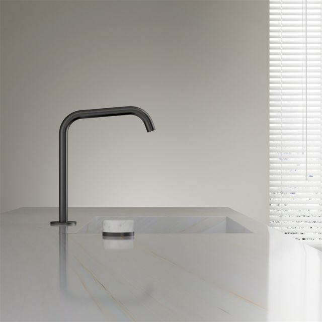Lifestyle Nero Serenity Progressive Bath/Kitchen Mixer Edge Spout With Carrara Handle Gun Metal 24E049GM - The Blue Space