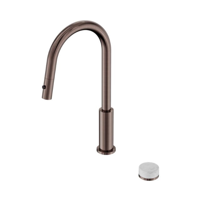 Nero Serenity Progressive Pull Out Kitchen Set With Carrara Handle Brushed Bronze 24E055BZ - The Blue Space