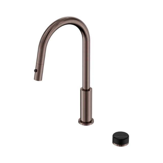 Nero Serenity Progressive Pull Out Kitchen Set With Marquina Black Handle Brushed Bronze 24E137BZ - The Blue Space