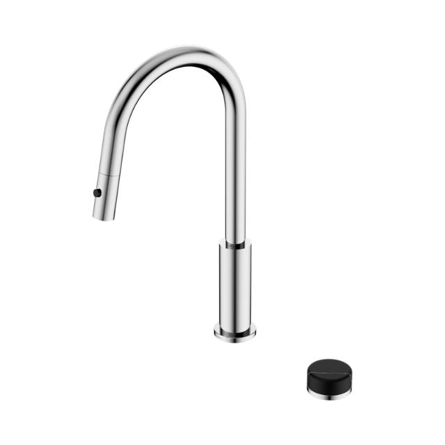 Nero Serenity Progressive Pull Out Kitchen Set With Marquina Black Handle Chrome 24E137CH - The Blue Space
