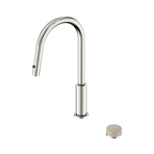 Nero Serenity Progressive Pull Out Kitchen Set With Rome Travertine Handle Brushed Nickel