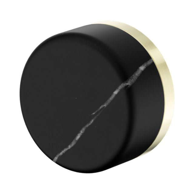 Nero Serenity Progressive Shower Mixer With Marquina Black Handle Brushed Gold 24E128BG - The Blue Space