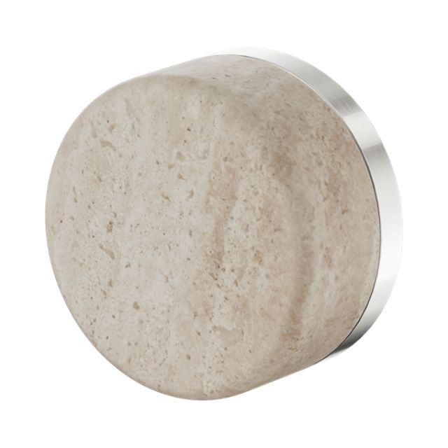 Nero Serenity Progressive Shower Mixer With Rome Travertine Handle Brushed Nickel 24E003BN - The Blue Space