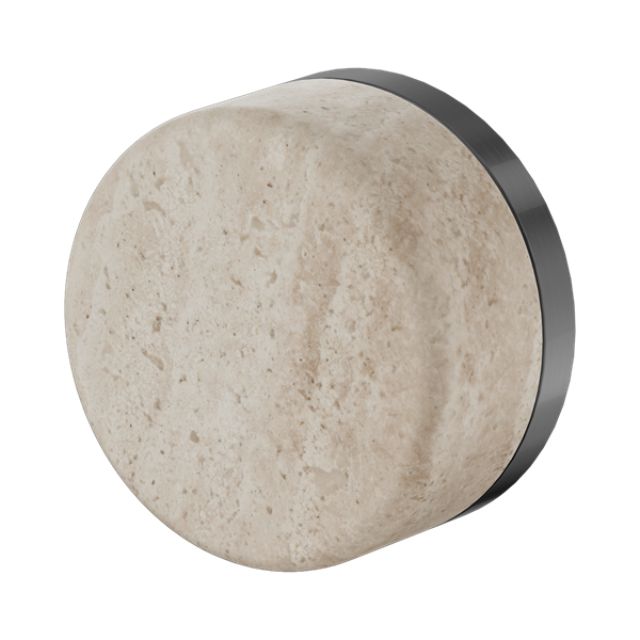 Nero Serenity Progressive Shower Mixer With Rome Travertine Handle Gun Metal 24E003GM - The Blue Space