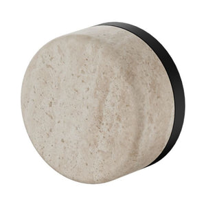 Nero Serenity Progressive Shower Mixer With Rome Travertine Handle Matte Black