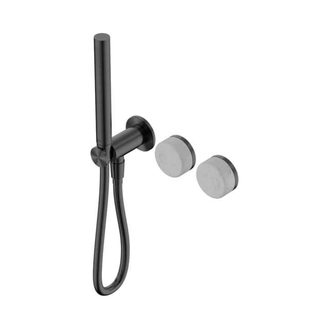 Nero Serenity Progressive Shower System With Carrara Handle And Slim Shower Gun Metal 24E019GM - The Blue Space