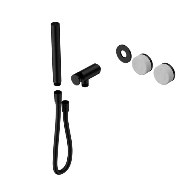 Nero Serenity Progressive Shower System With Carrara Handle And Slim Shower Trim Kit Only Matte Black 24E091MB - The Blue Space