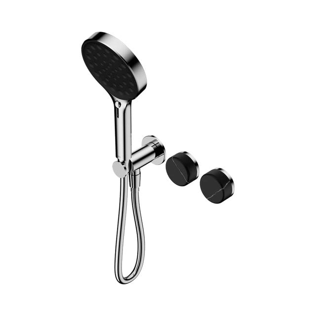 Nero Serenity Progressive Shower System With Marquina Black Handle And Nero Serenity Hand Shower Chrome 24E132CH - The Blue Space