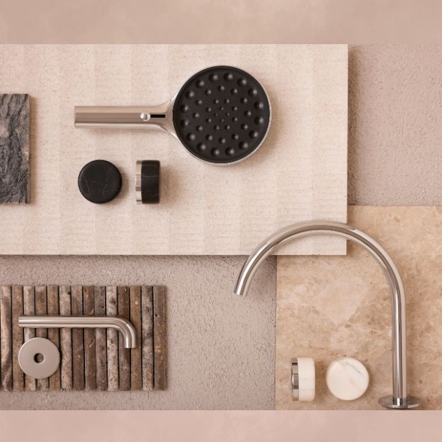 Nero Serenity Progressive Shower System With Marquina Black Handle And Serenity Hand Shower Brushed Nickel 24E132BN - The Blue Space