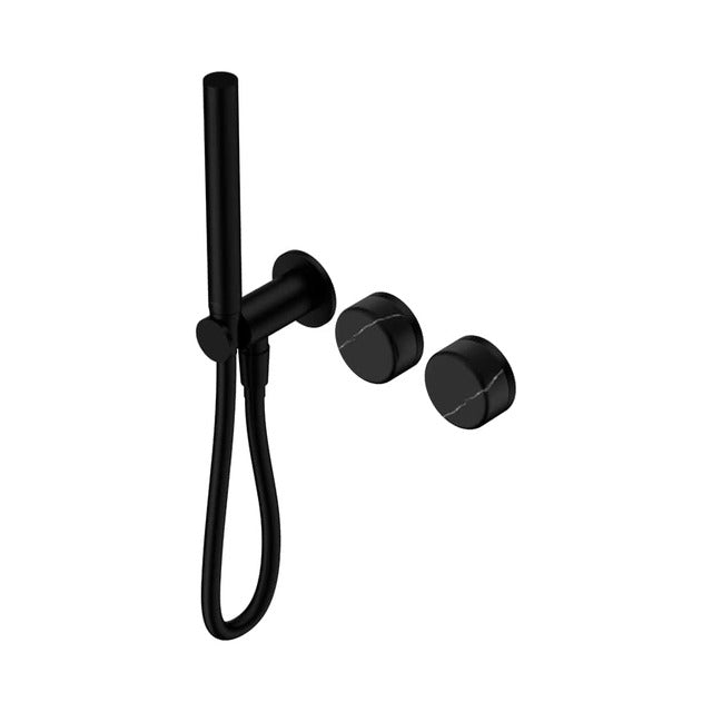 Nero Serenity Progressive Shower System With Marquina Black Handle And Slim Shower Matte Black 24E131MB - The Blue Space