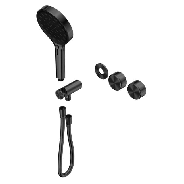 Nero Serenity Progressive Shower System With Metal Handle And Serenity Hand Shower Trim Kit Only Gun Metal 24E102GM - The Blue Space