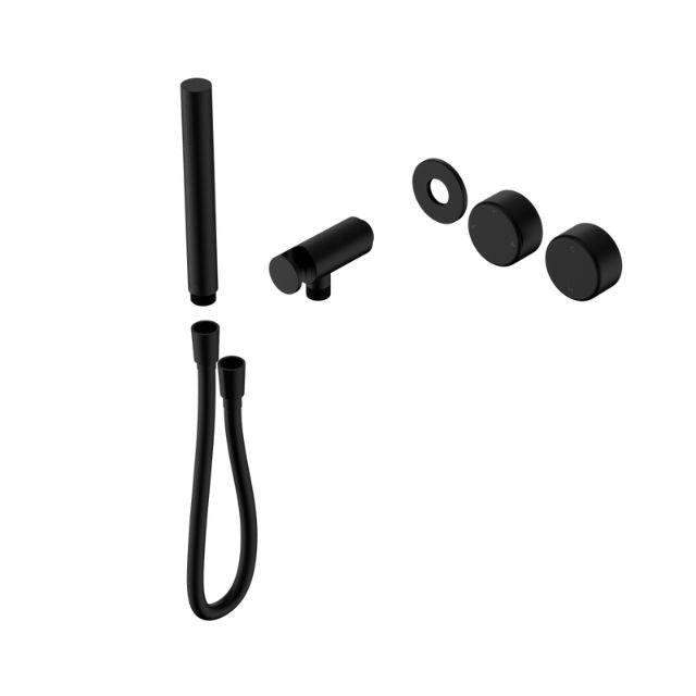 Nero Serenity Progressive Shower System With Metal Handle And Slim Shower Trim Kit Only Matte Black 24E096MB - The Blue Space