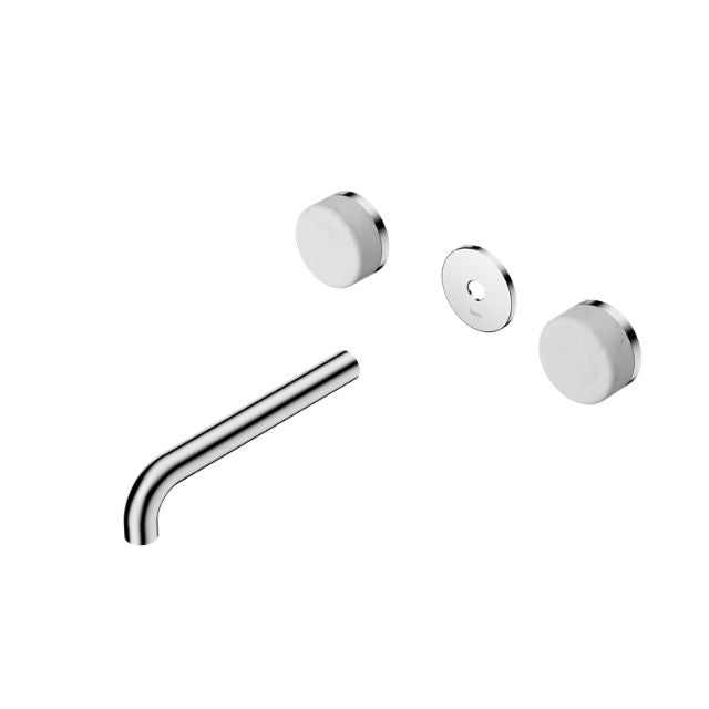 Nero Serenity Wall Basin Set 160mm Spout With Carrara Handle Trim Kit Only Chrome 24D074CH - The Blue Space