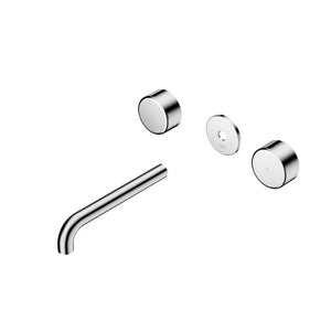 Nero Serenity Wall Basin Set 220mm Spout With Metal Handle Trim Kit Only Chrome