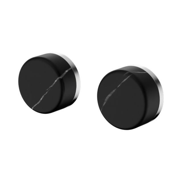 Nero Serenity Wall Top Assembly With Marquina Black Handle Chrome 24D116CH - The Blue Space