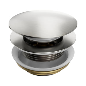 Nero Short Pop Up Bath Waste 40mm Brushed Nickel