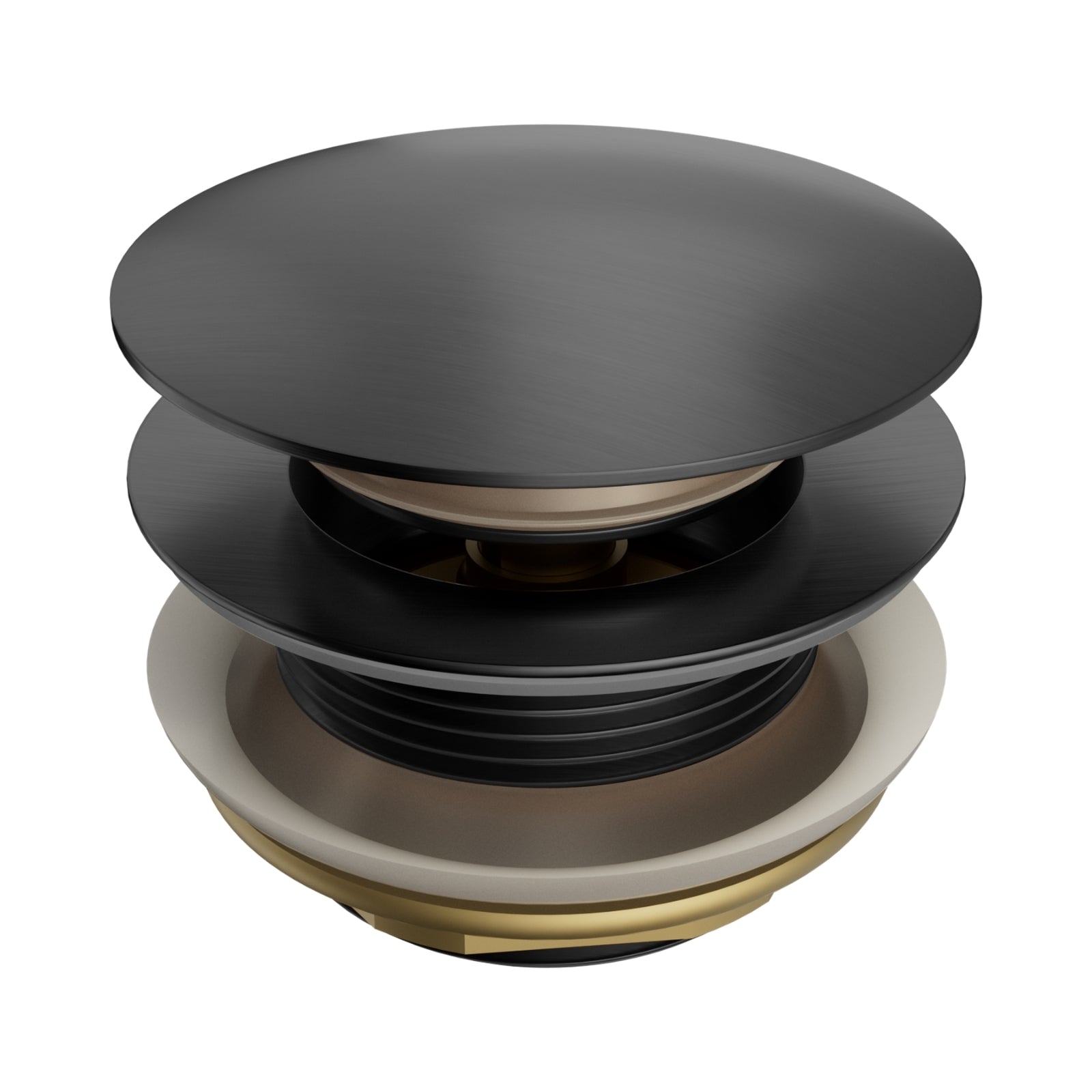 Nero Short Pop Up Bath Waste 40mm Gun Metal NRA709GM - The Blue Space