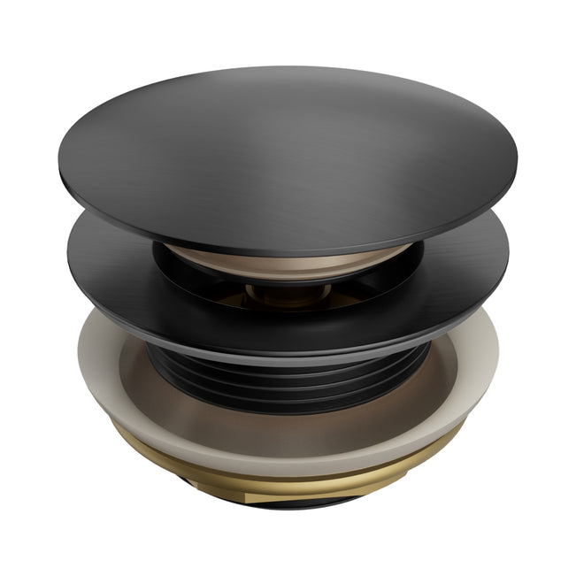 Nero Short Pop Up Bath Waste 40mm Gun Metal NRA709GM - The Blue Space