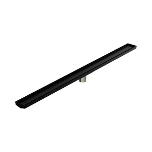 Nero Tile Insert V Channel 1200x82mm Floor Grate 50mm Outlet Matte Black