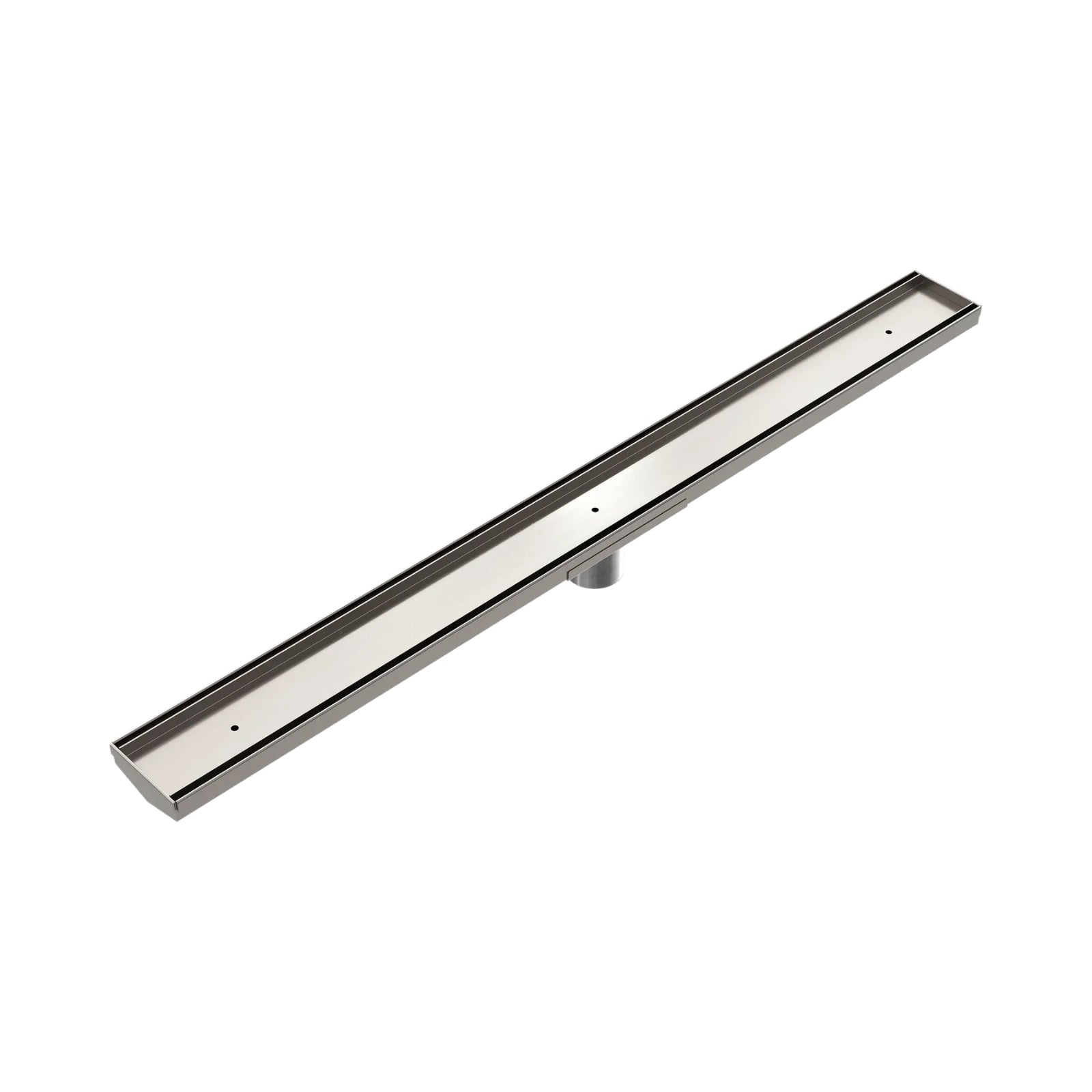 Nero Tile Insert V Channel 900x82mm Floor Grate 50mm Outlet Brushed Nickel NRFG002HSBN_KIT - The Blue Space