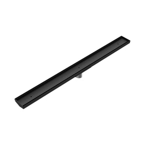 Nero Tile Insert V Channel 900x82mm Floor Grate 50mm Outlet Matte Black