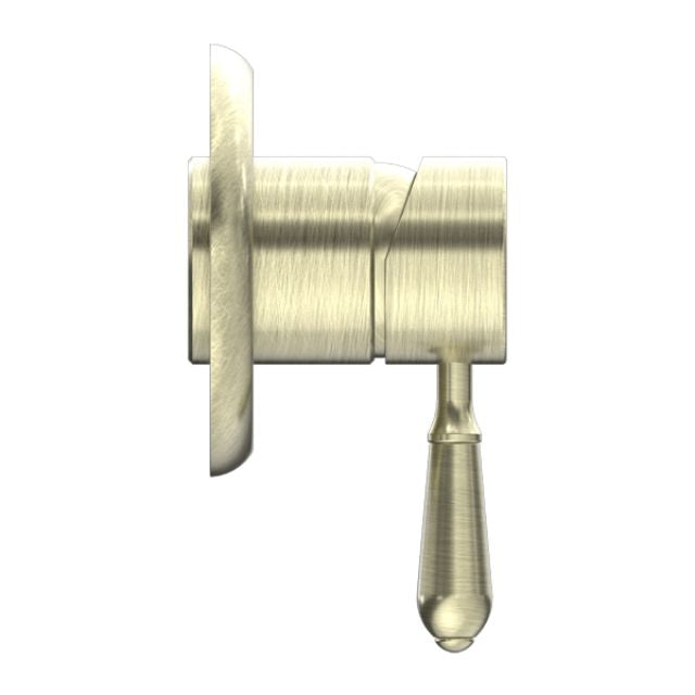 Buy Nero York Shower Mixer With Metal Lever Aged Brass NR69210902AB - The Blue Space