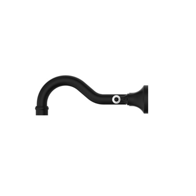 Buy Online Nero York Wall Basin Set With White Porcelain Lever Matte Black NR692107a01MB - The Blue Space
