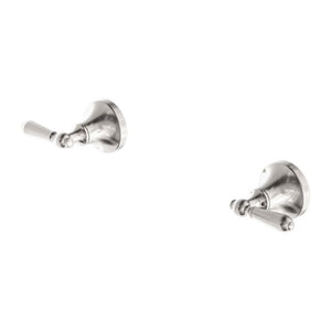 Nero York Wall Top Assemblies With Metal Lever Brushed Nickel