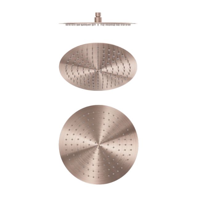 Nero Zen SS316L 300mm Round Shower Head Brushed Bronze