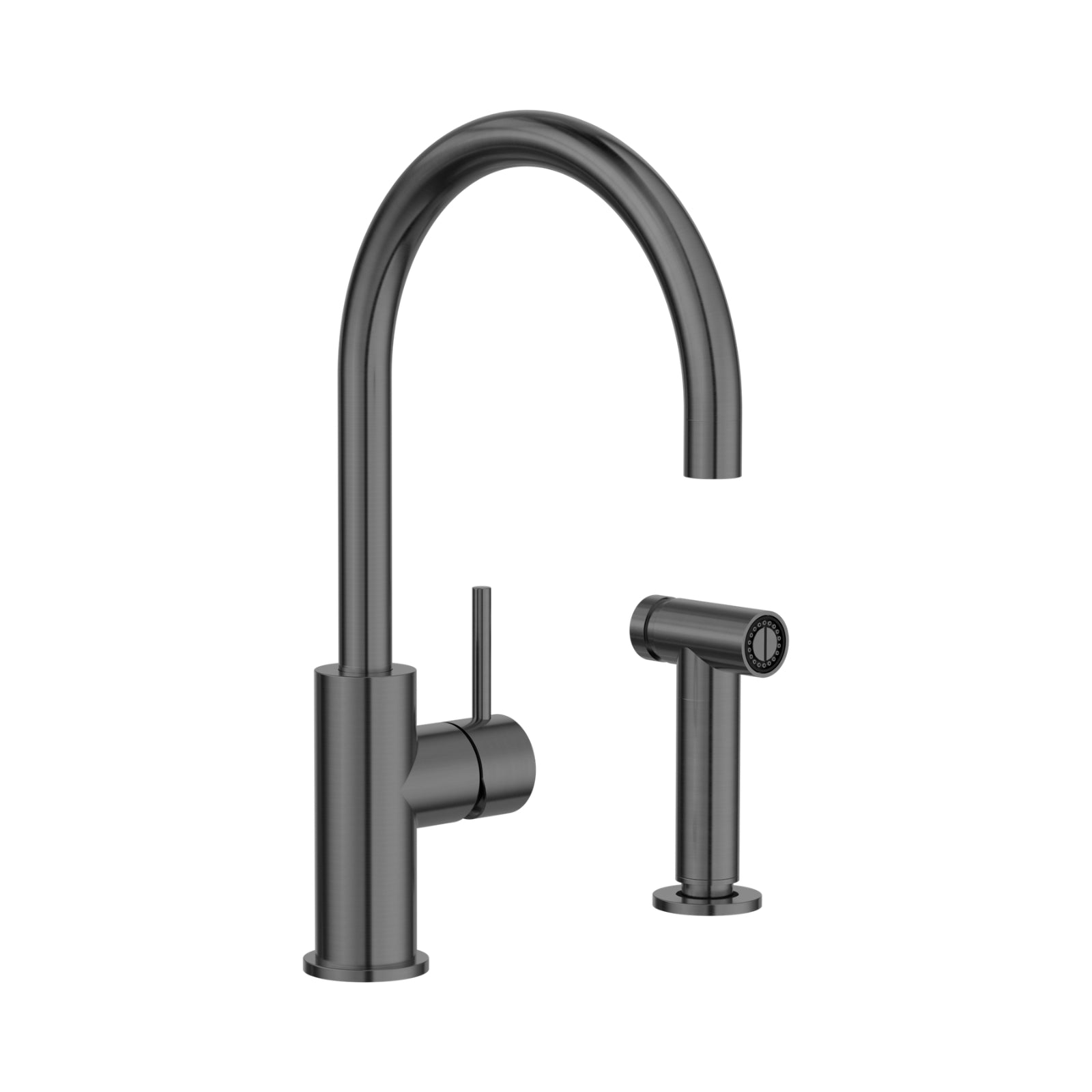 Nero Zen SS316L Kitchen Mixer With Hand Spray Graphite NR162208GR - The Blue Space