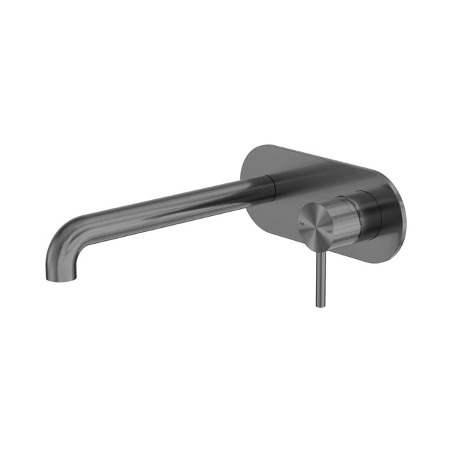 Nero Zen SS316L Wall Basin/Bath Mixer 230mm Spout Graphite NR162210A230GR_KIT - The Blue Space