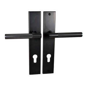 Nidus Knurled Domici Lever on Longplate Entry Set Graphite Grey