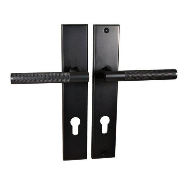 Nidus Knurled Domici Lever on Longplate Entry Set Graphite Grey